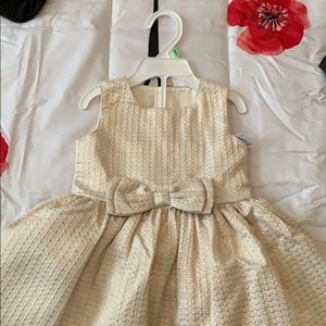 18M gold dress- toddler girl